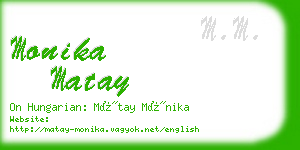 monika matay business card